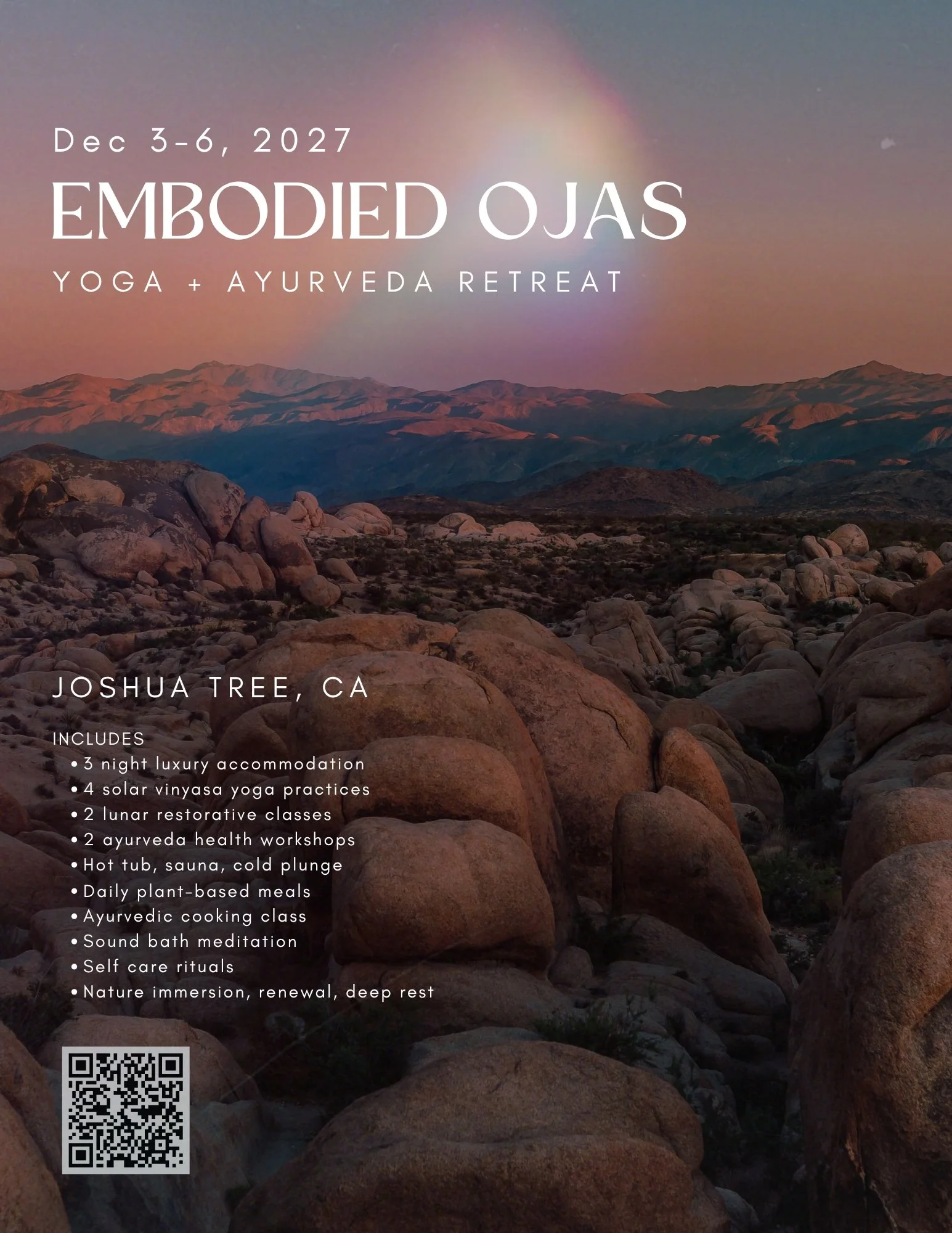 Embodied Ojas Retreat: Joshua Tree!