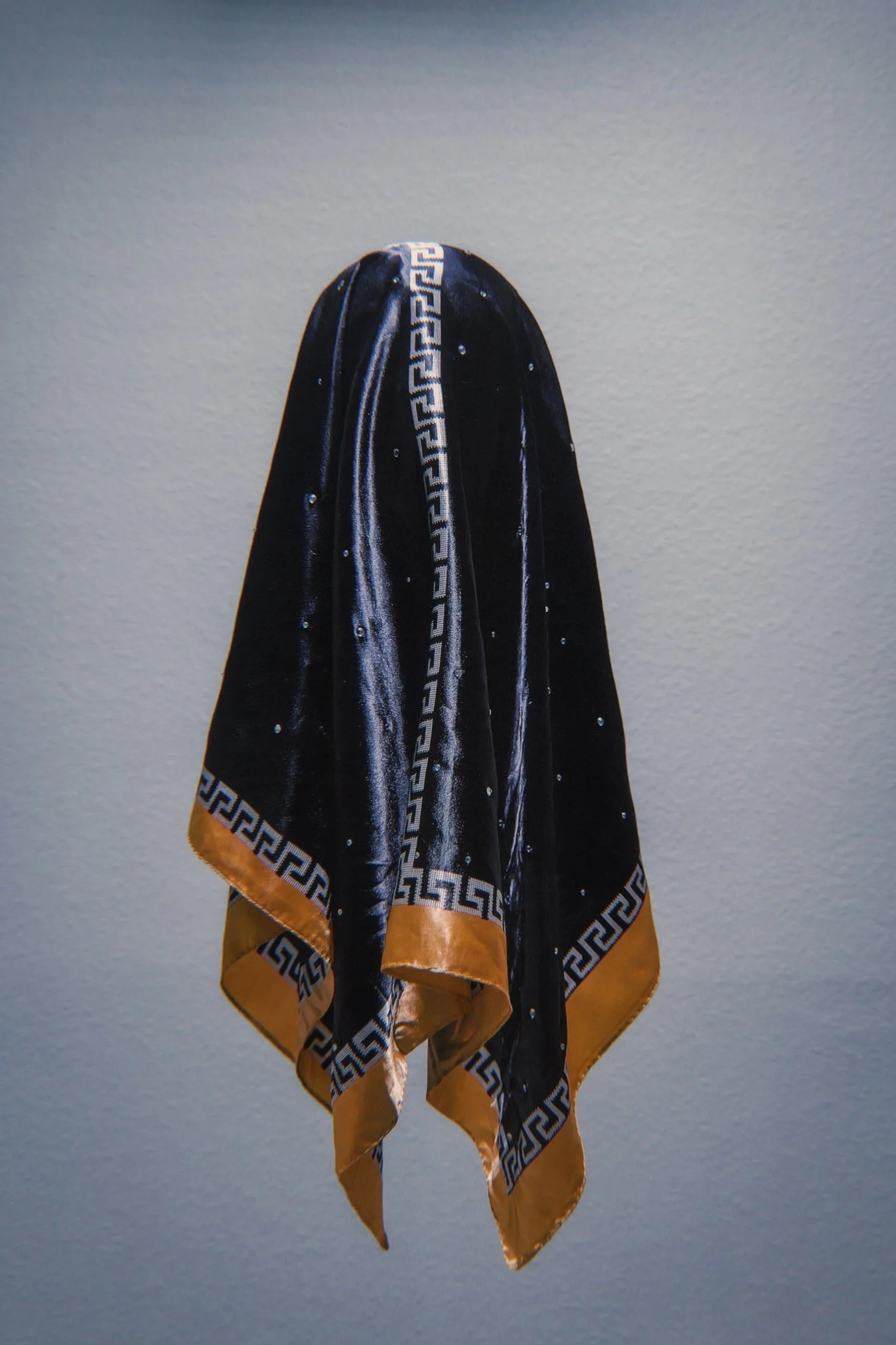 KING BLACK WAVII Gem Studded Scarf (1 of 1)