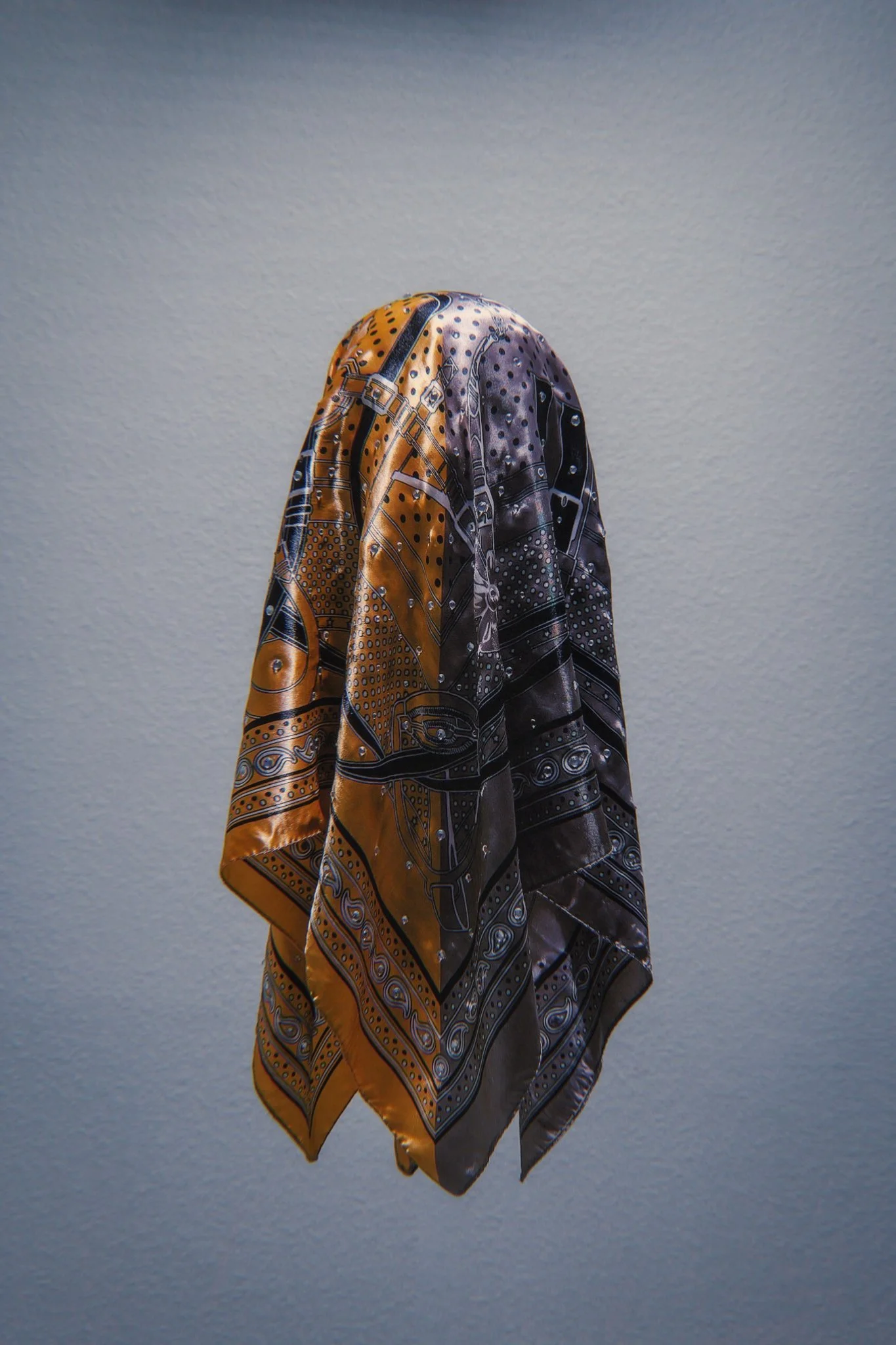 GOLD/SILVER 2-Tone WAVII Gem Studded Scarf (1 of 1)