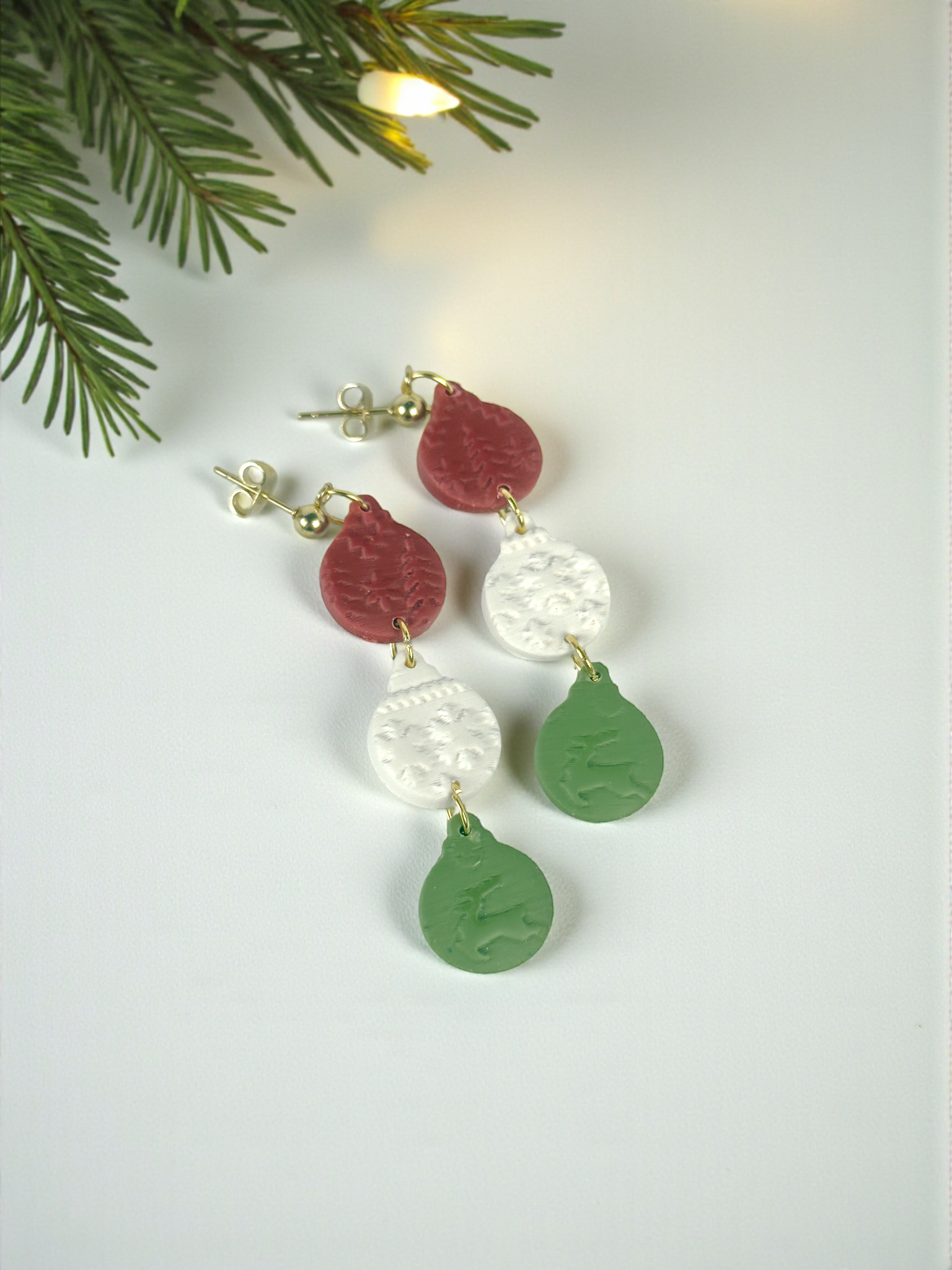 Knitted Christmas Sweater Ornament Dangles
