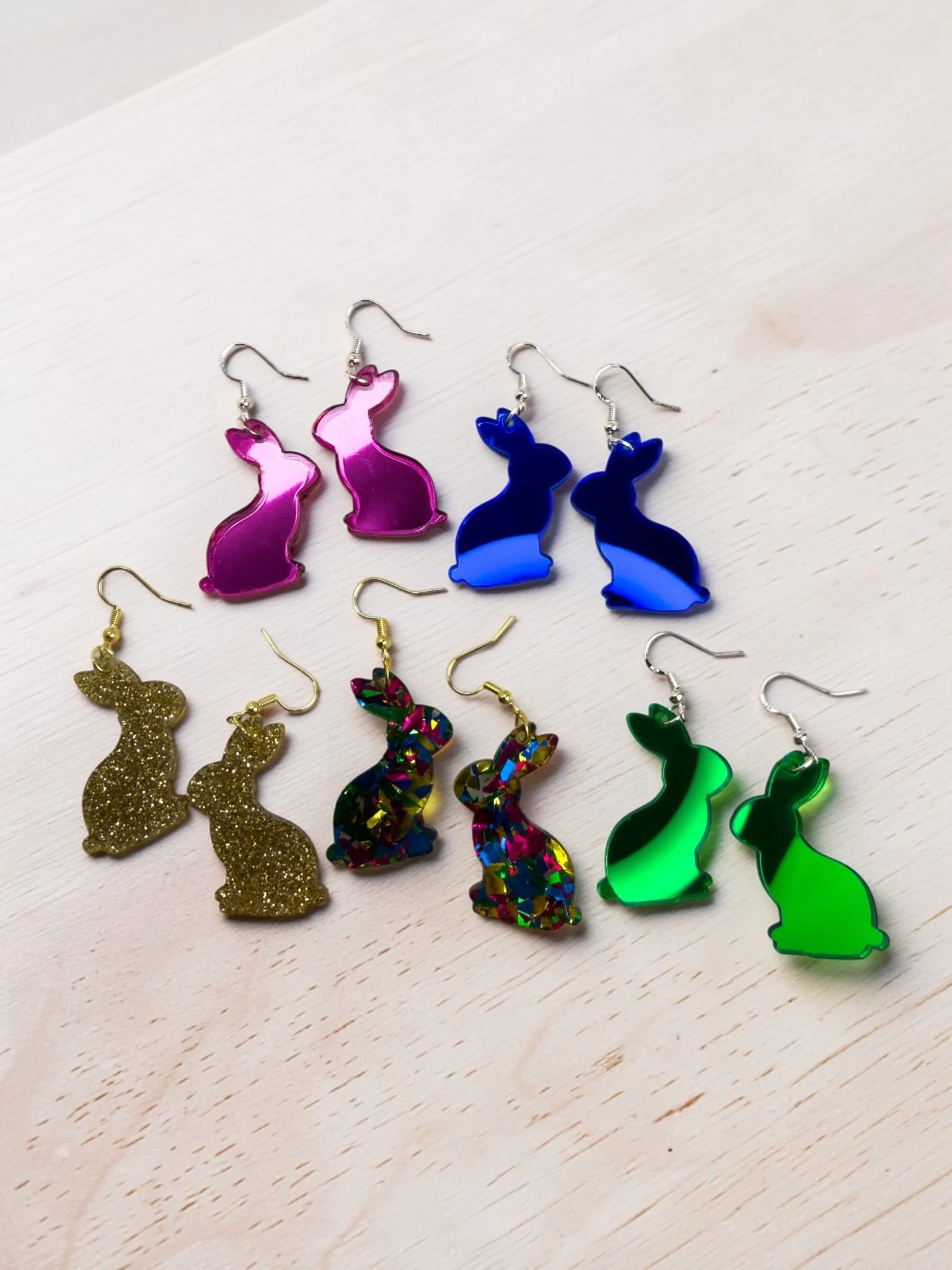 Acrylic Bunny Dangles
