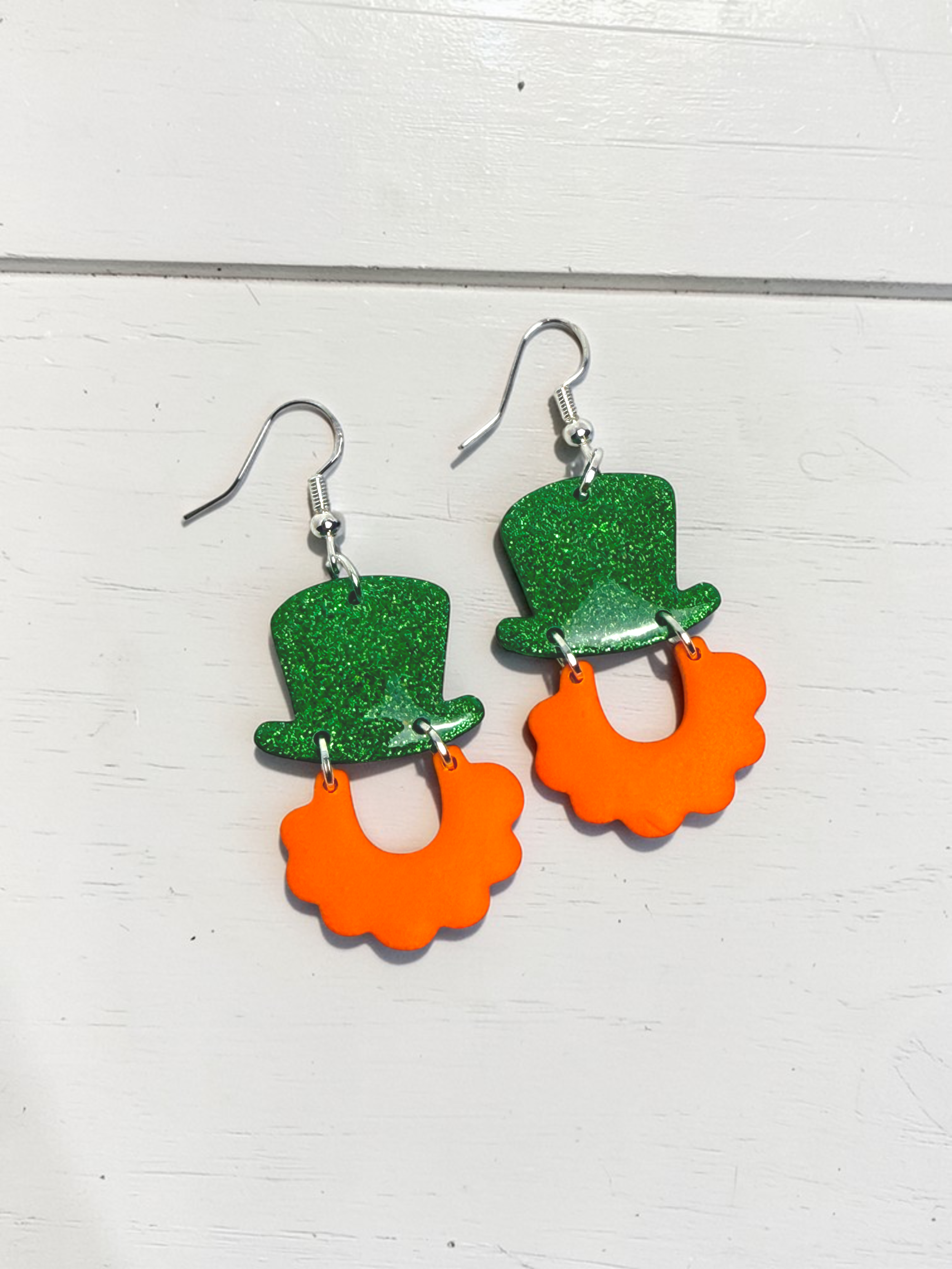 Leprechaun Hat and Beard Dangles