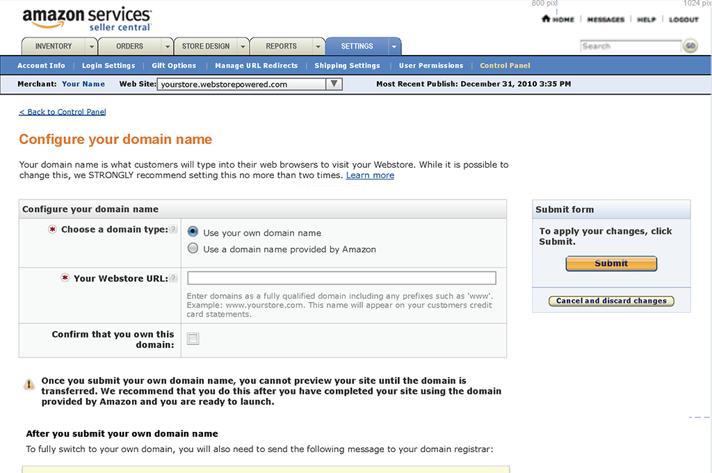 Configure Domain