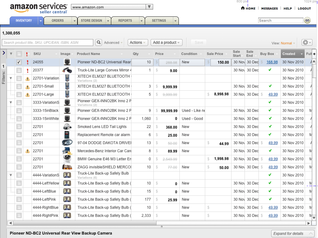 List view