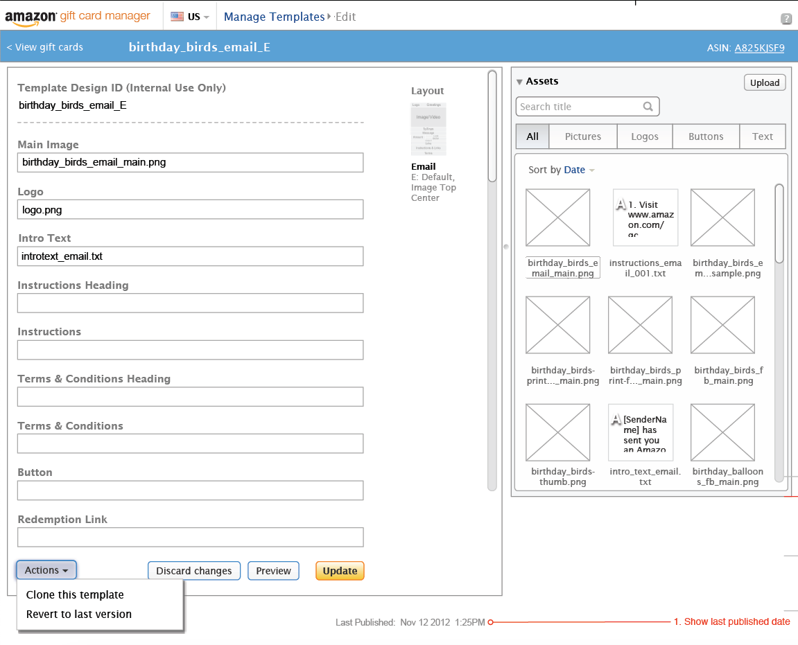 A tool for staff to post new designs