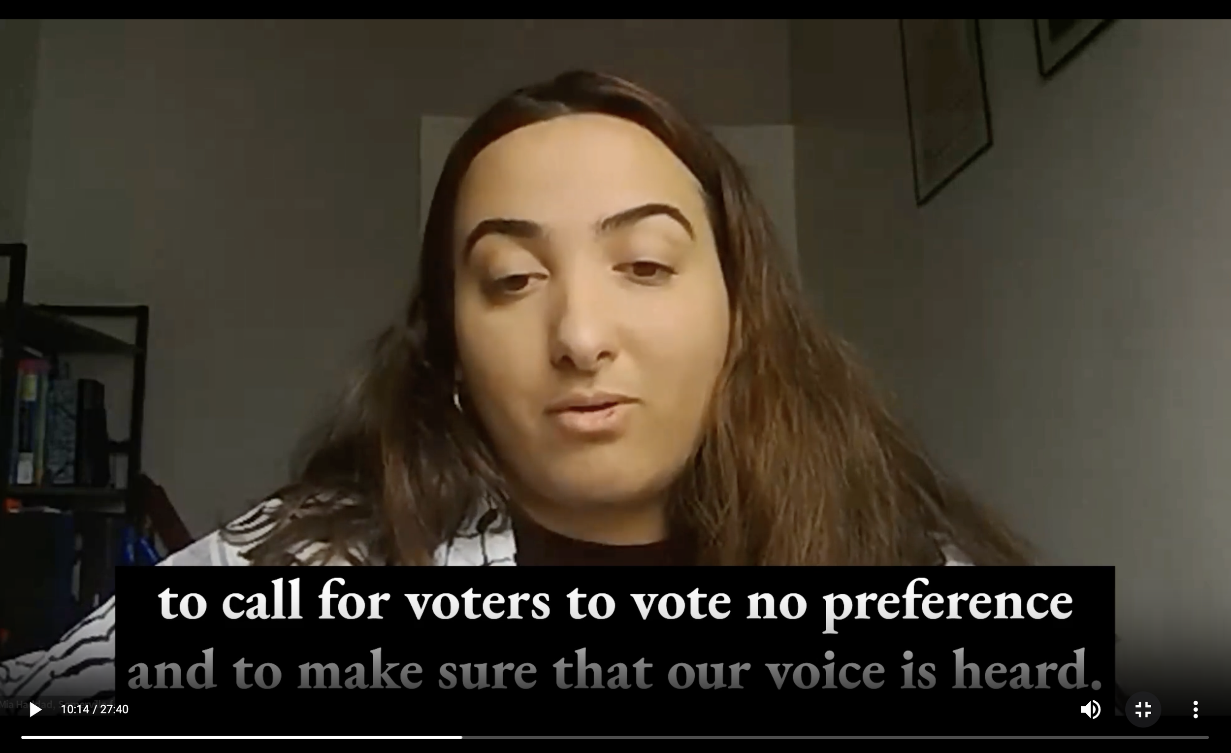 Press conference recording