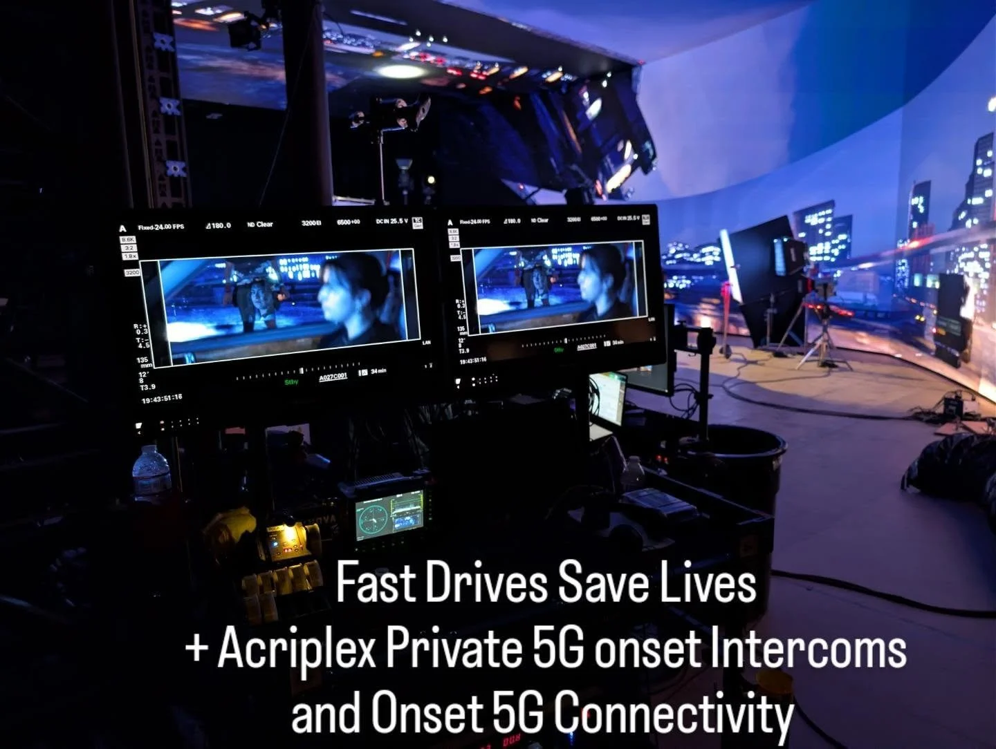Last week we supported the @usccinema media technology project "T-Bone" @nantstudios  leveraging our onset DIT, Dailies Color processing, Fast Drives, and Private 5G Connectivity services giving onset VP teams constant communication and cre
