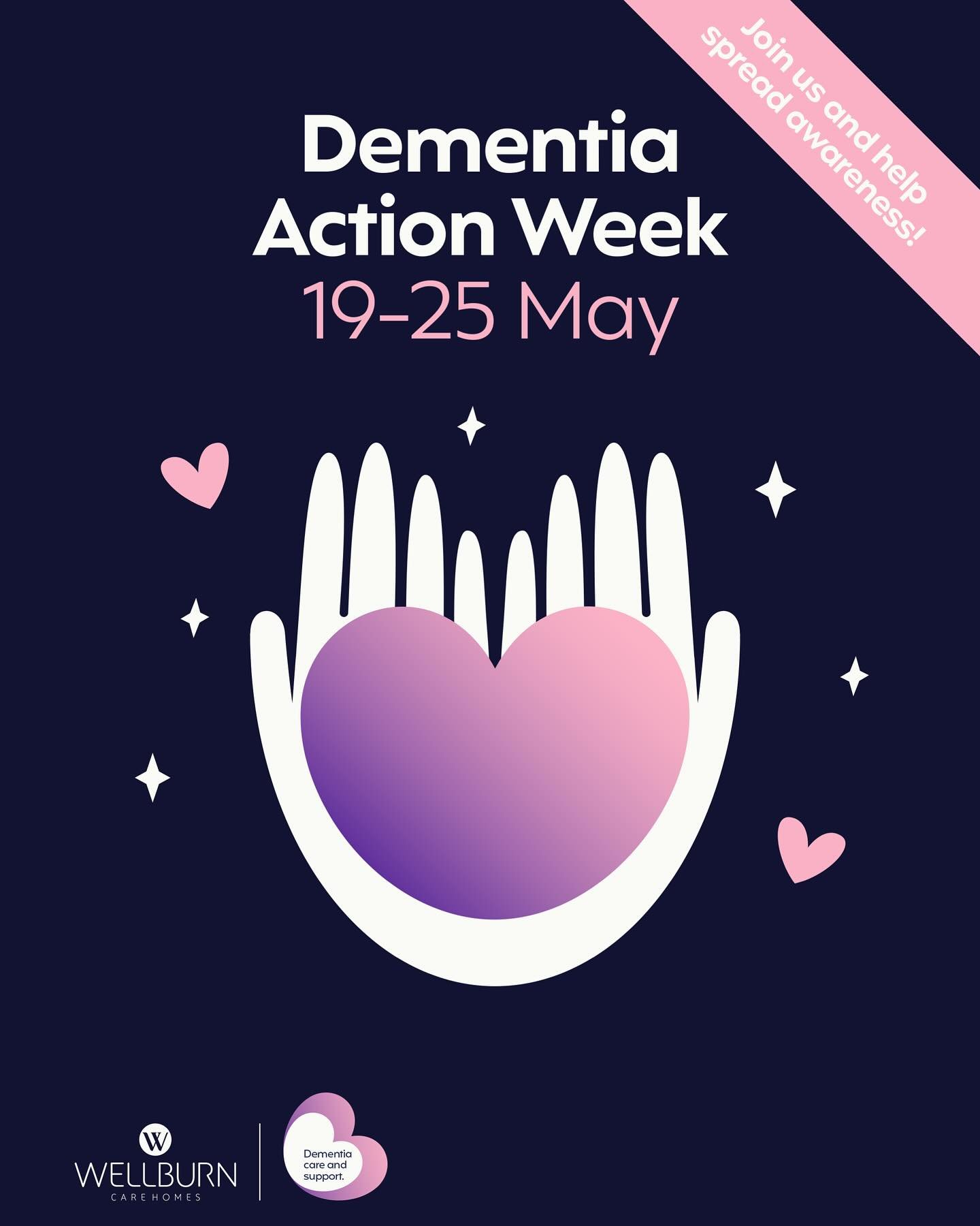 Across all 16 of our homes throughout the week, we have lot of exciting activities planned to make sure we&rsquo;re all doing our bit to support @alzheimerssoc Dementia Action Week. And we&rsquo;ll be keeping you up to date with it all as we go! 🙌

