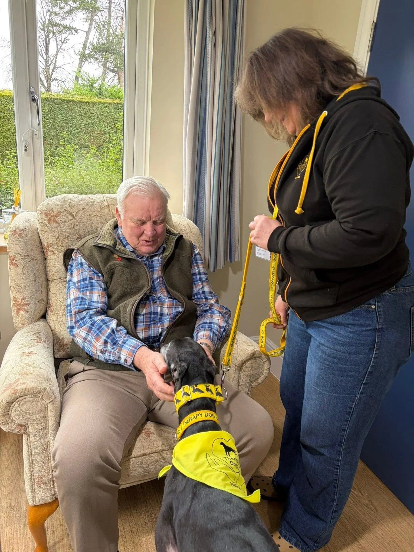 This week at our dedicated dementia care homes 💫

St Catherine&rsquo;s had a pawfect afternoon with a special visit from Badger at @therapydogsnationwide. It&rsquo;s always amazing to see the benefits that animal therapy brings to our residents 🐶

