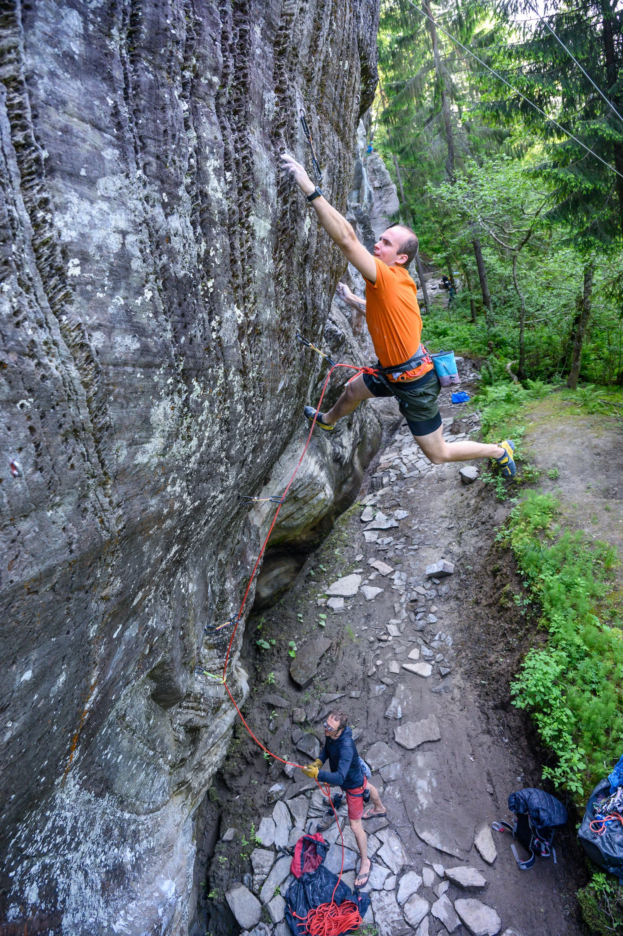 Daniel Barajas projecting LAN-party (8a) at Svea, Stjørdal, Norway