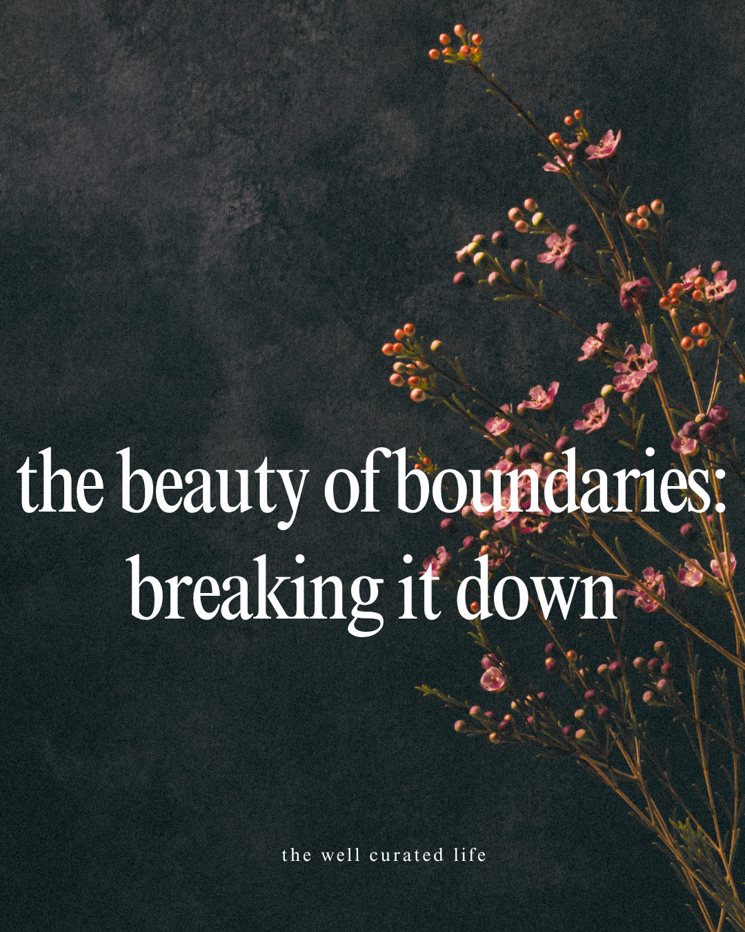 the beauty of boundaries: breaking it down