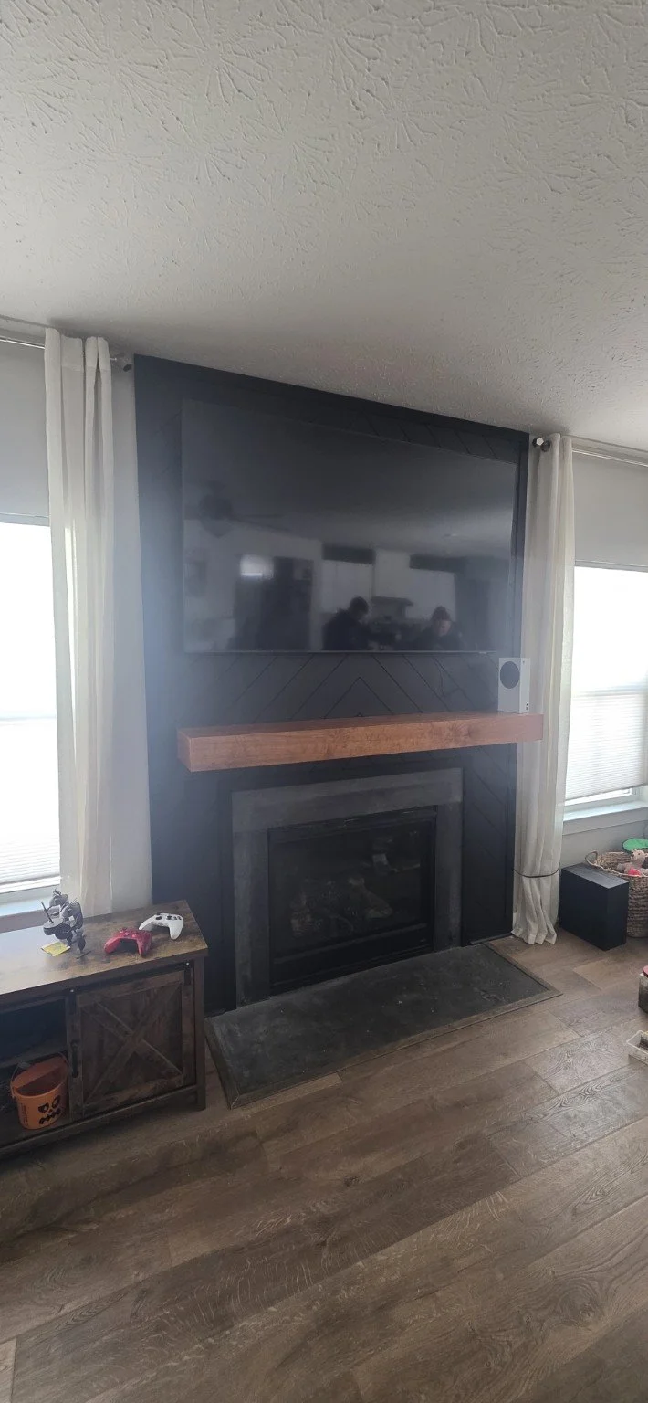 Modern fireplace renovation