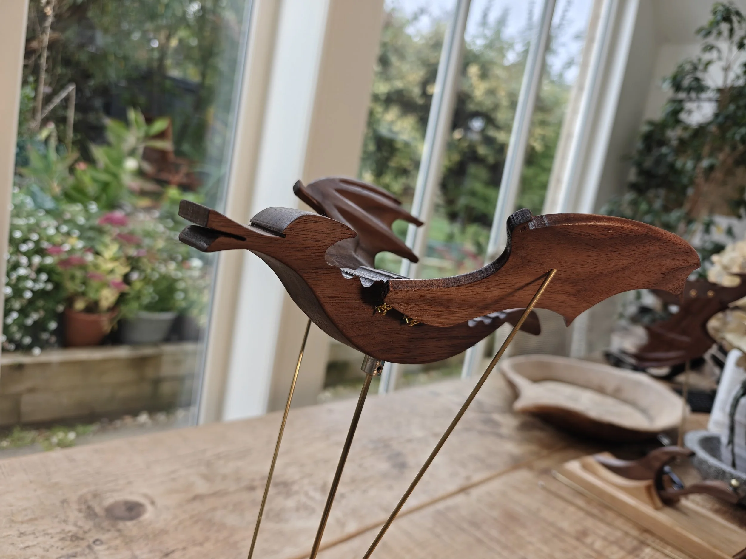 Walnut and Brass Dragon - Kinetic