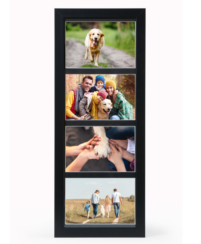 Triple picture tribute hanging wall frame