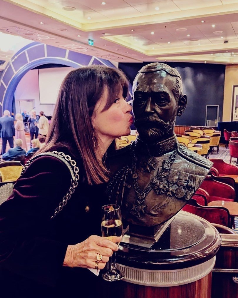 Made a new friend on the Queen Mary
