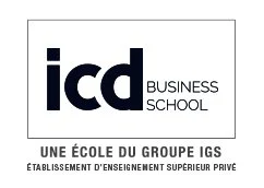 Logo de l'ICD Business School et de l'établissement privé de formation supérieure du groupe IGS.