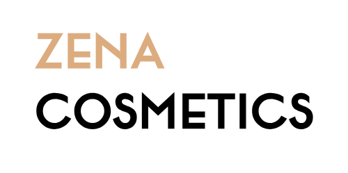Logo ZENA en haut avec un symbole circulaire noir et une silhouette de femme effectuant une pose de yoga ou de fitness