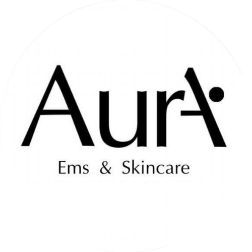 Logo avec le texte "Aura Ems & Skincare".