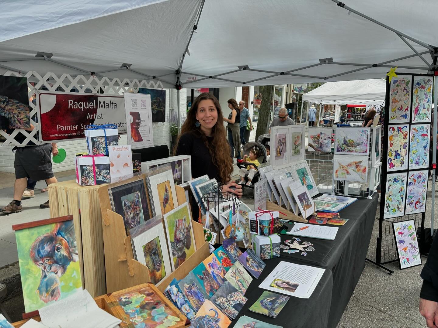 Here until 5 at the #nyackstreetfair 
Come on by and say hi!