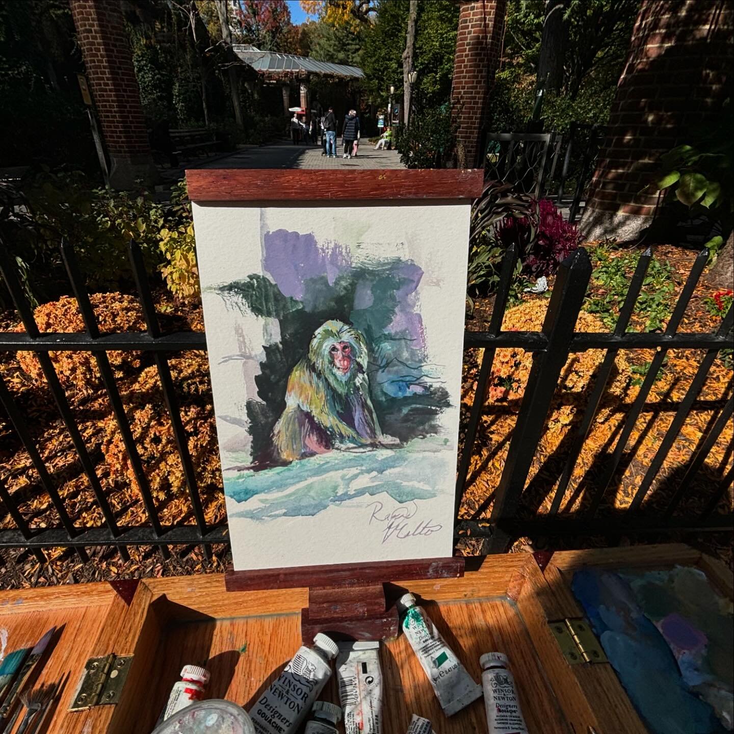 Nice start on a snow monkey at the Central Park zoo today before work! Happy Friday!
.
.
#snowmonkey #centralparkzoo #centralpark #nyartist #painting #macaque #macaca #livepainting #shopsmall #queensartist
