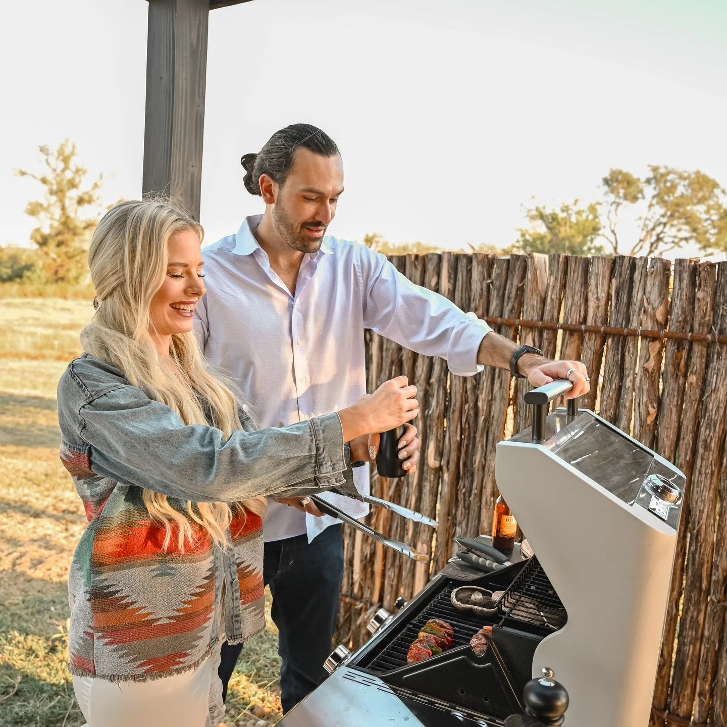 Couple&rsquo;s therapy: grilling together when it&rsquo;s a little crisp outside 💕

#CozyGrill #CoupleGoals #GrillSeason #FallVibes #ChillyButCozy #OutdoorCooking #CouplesWhoGrill #WarmHeartsColdAir #GrillAndChill #wintereats