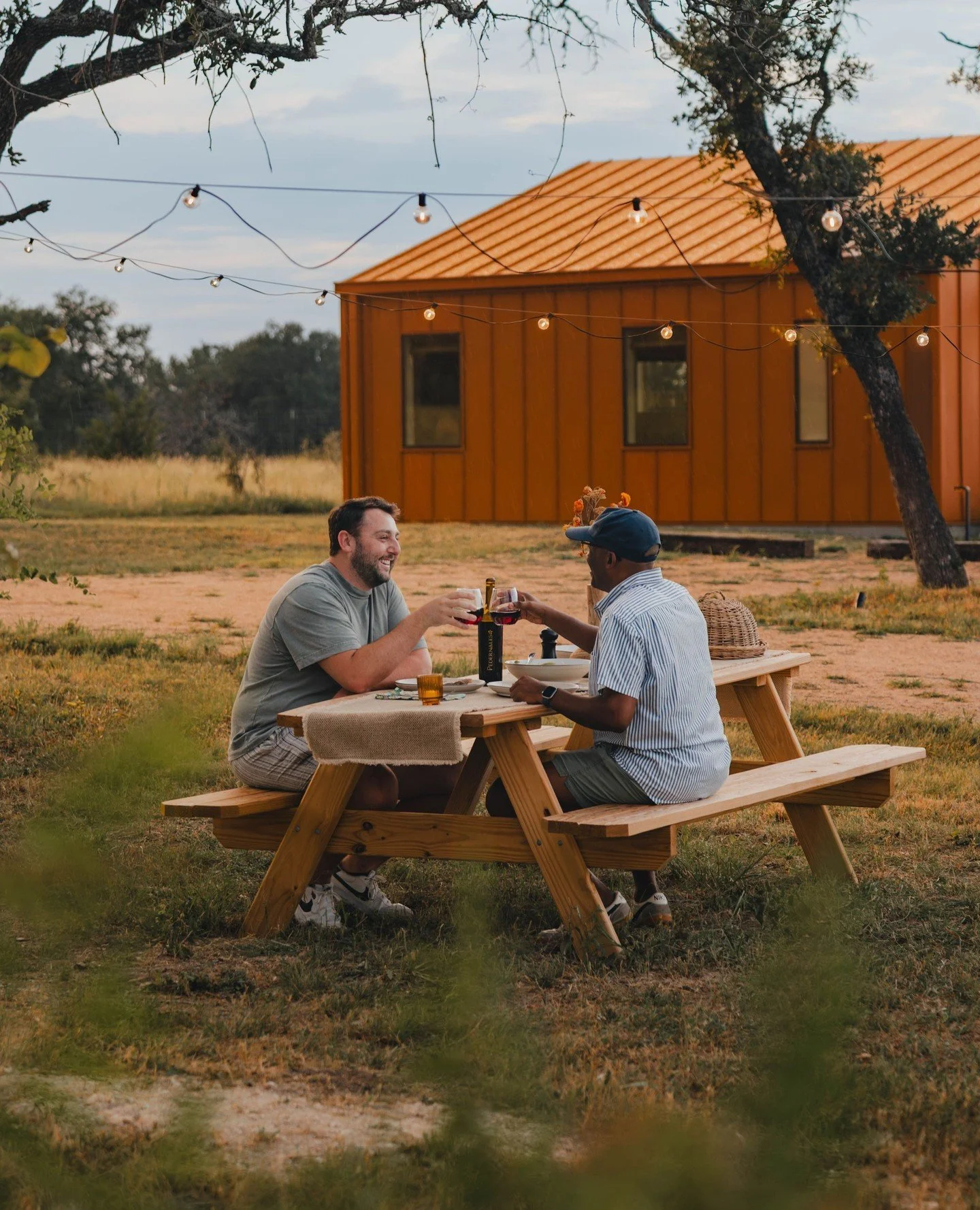 A quiet escape. Just the two of us. 🏡🌳❤️ ⁠
⁠
#CabinGetaway ⁠
#RomanticRetreat⁠
#TexasTravel⁠
#TexasGetaway⁠
#TexasHillCountry⁠
#TexasWine⁠
#DrinkTexasWine