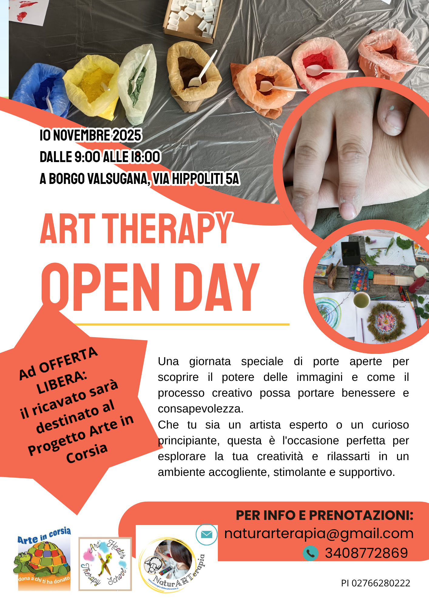 Art Therapy - OPEN DAY a sostegno del progetto Arte in Corsia
