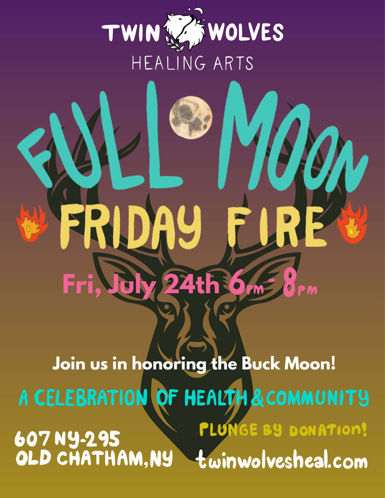 Full Moon Friday Fire - Buck Moon