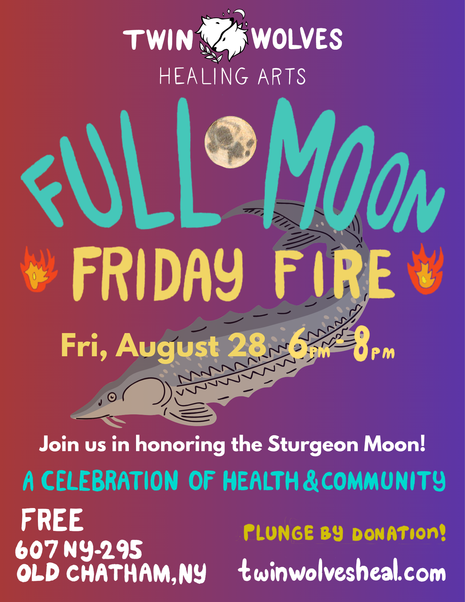 Full Moon Friday Fire - Sturgeon Moon