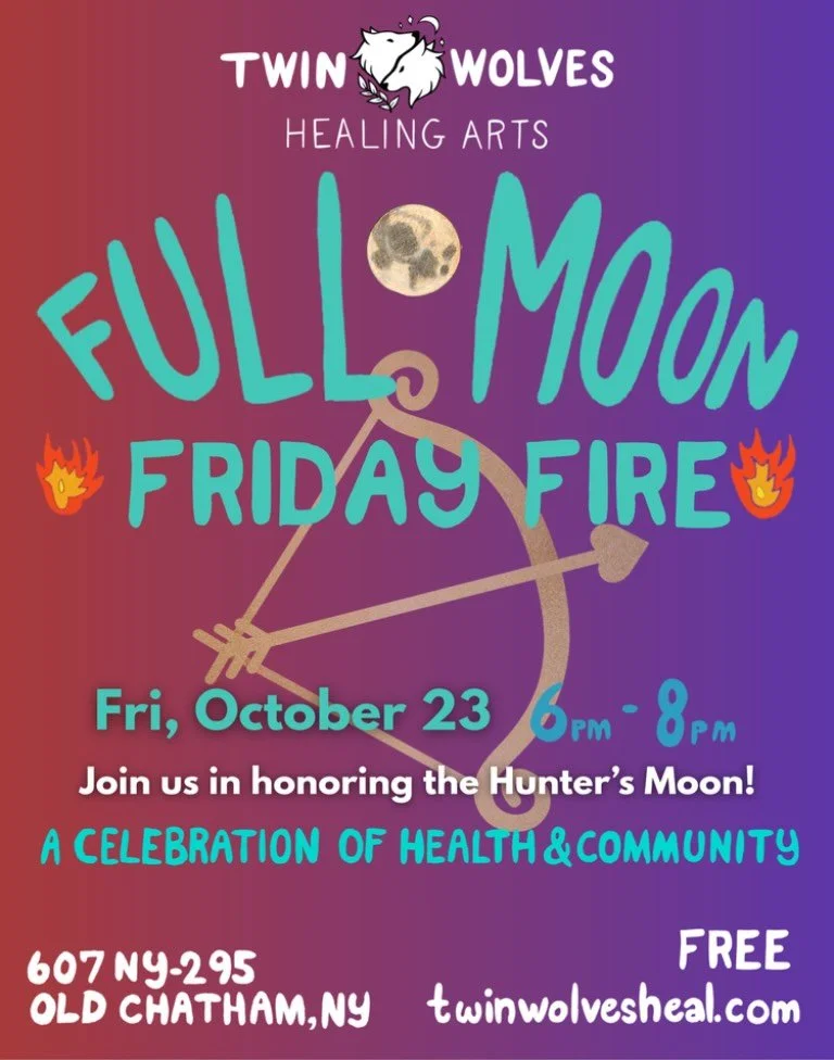 Tonight is our last official Full Moon Fire until warmer weather comes again! Sit around the fire with us, honor the Hunters Moon and say Hello to our new goat Hickory! See you tonight!