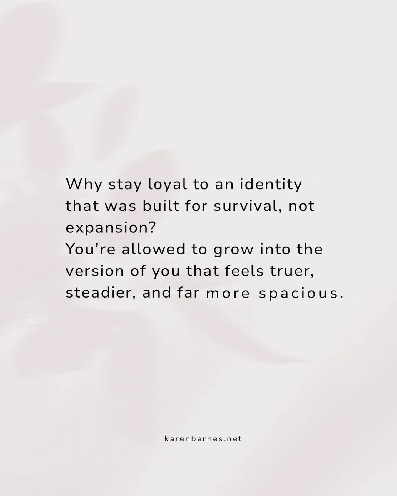 Have you ever had that moment where the identity you&rsquo;ve carried for years suddenly feels a bit&hellip;....misaligned?

Like it made sense once....it kept you going, kept you safe, but now it doesn&rsquo;t quite match the person you&rsquo;re bec