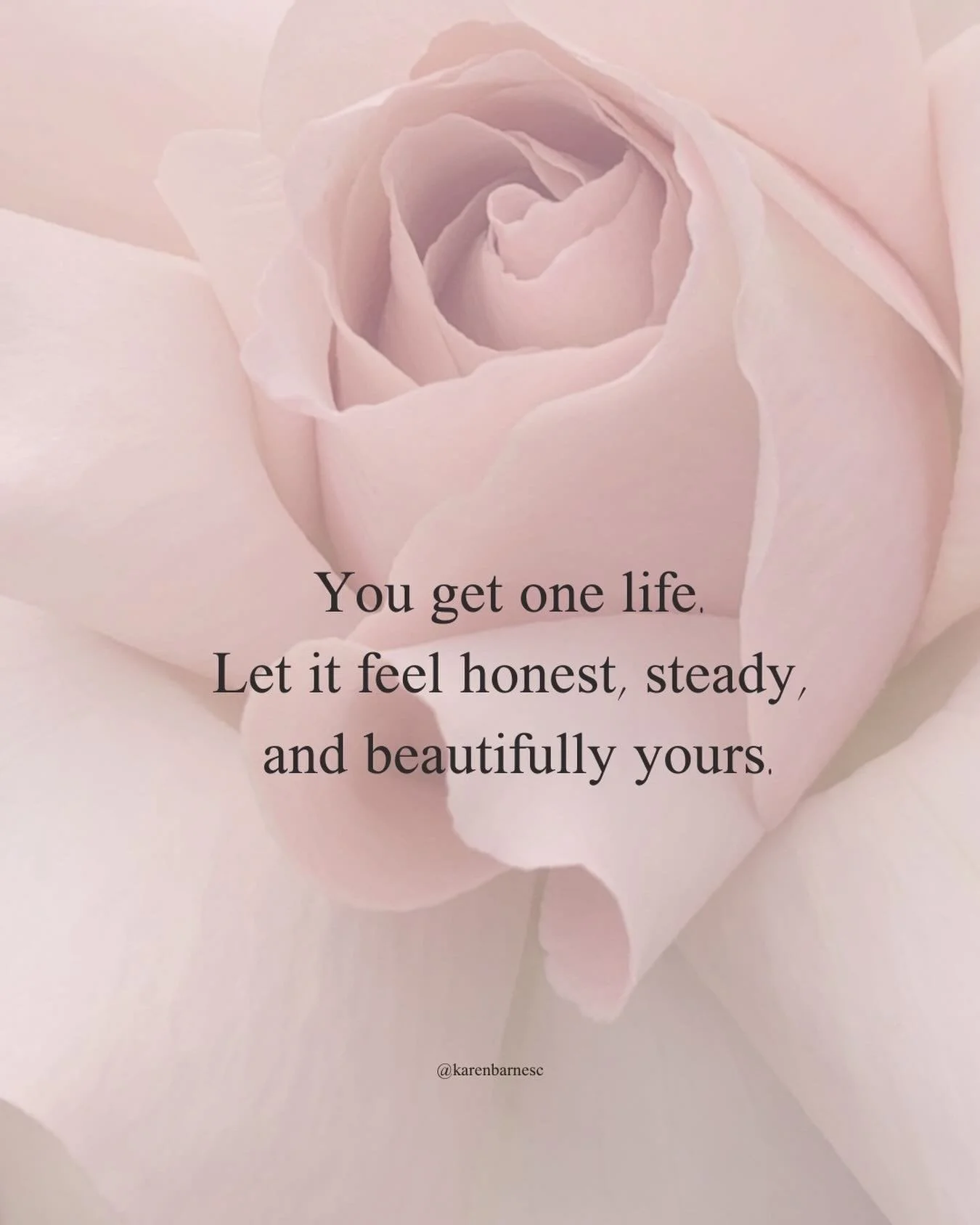 Somewhere along the way, life fills with expectations that were never really yours.

This is your reminder .....

that you&rsquo;re still allowed to build a life that feels steady, honest, and deeply true to who you are now.....not who you had to be 