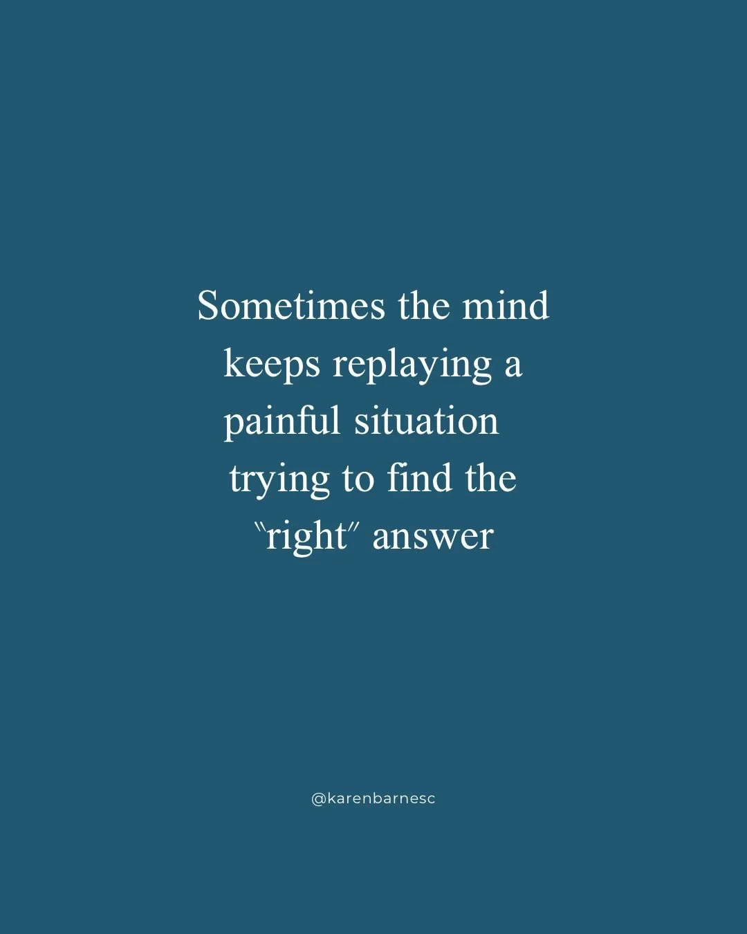 After something painful, disappointing, or unexpected, the mind often goes into investigation mode. 

It searches for certainty.
Control.
A way to make sure it never happens again.

But there&rsquo;s a difference between reflection and rumination