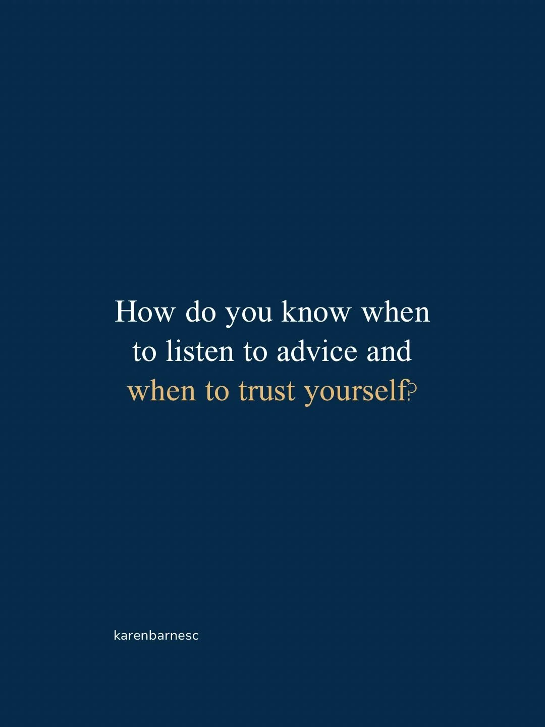 Advice can be useful.

But before changing your mind, it can be worth asking: 
did I learn something new, or did someone else&rsquo;s certainty make me doubt myself?

&hearts;️

#selftrust #selfdoubt #overthinking #emotionalwellbeing behaviourchange