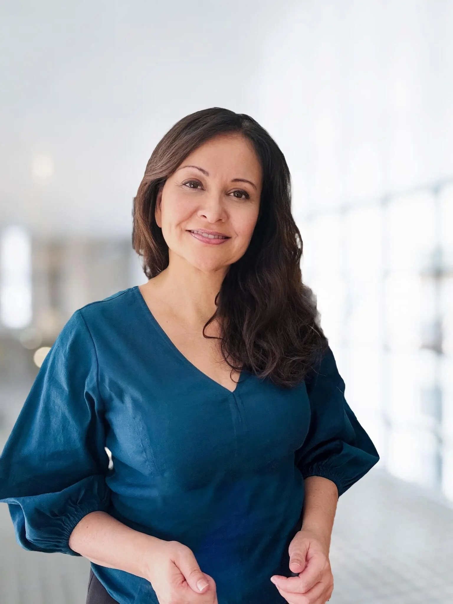 Portrait of Karen Barnes, self-worth and confidence coach.