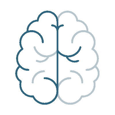 Brain icon representing emotional freedom technique (EFT) scripts.