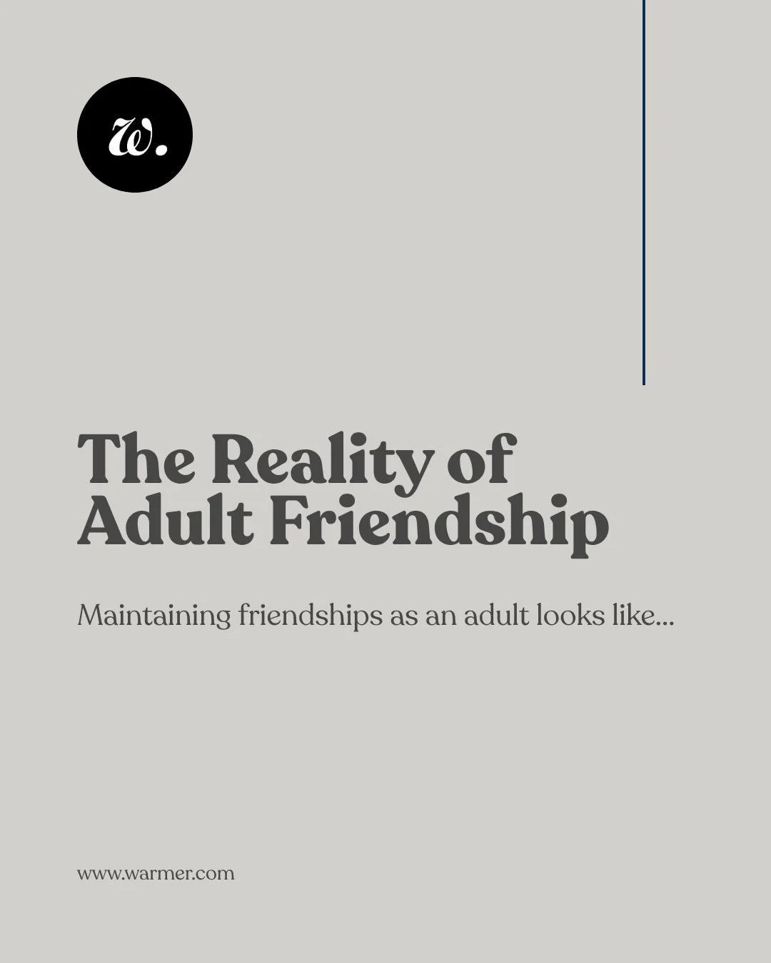 Adult friendship isn&rsquo;t effortless&mdash;it&rsquo;s scheduled, intentional, and easy to let slip.
Between busy calendars, life changes, and surface-level check-ins, staying close actually takes work.
The strongest friendships aren&rsquo;t the mo