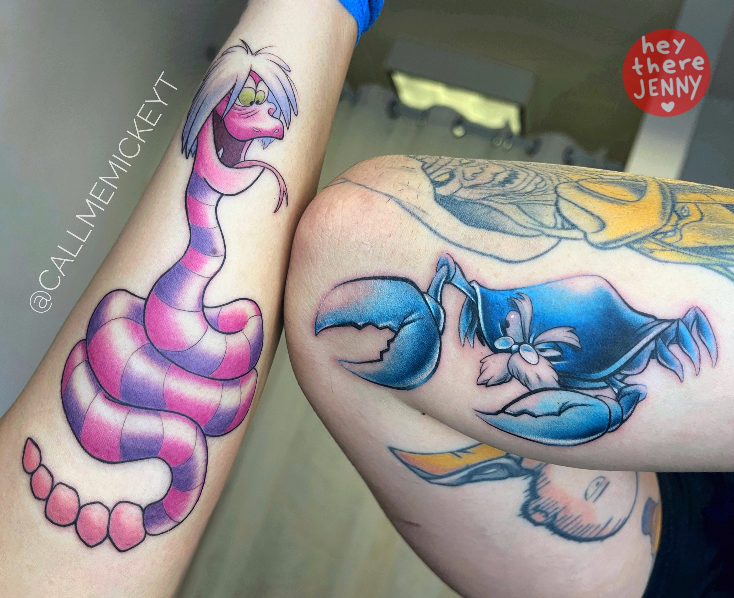 Madame mim and Merlin Disney tattoo