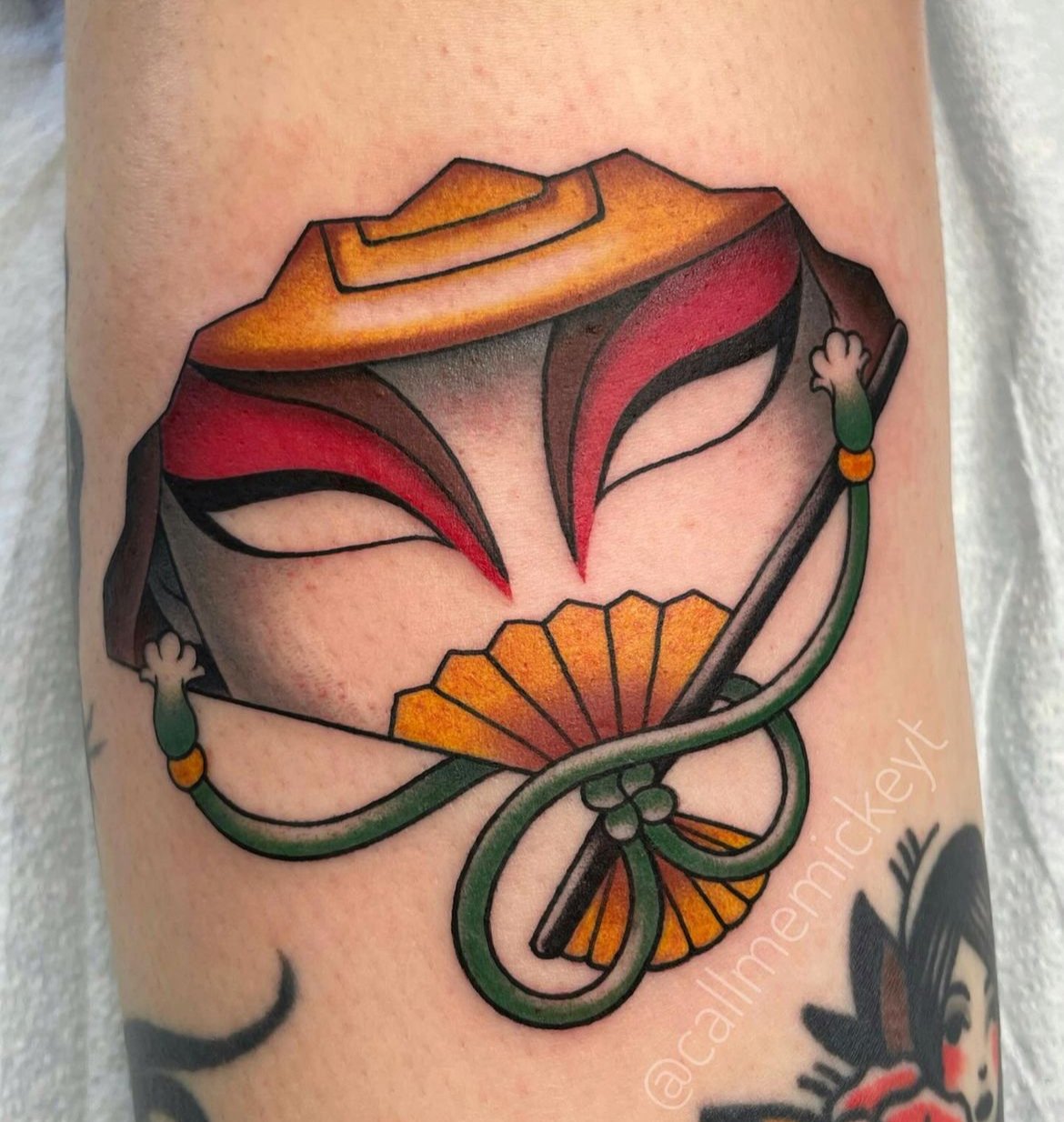 Kyoshi fan tattoo avatar the last airbender