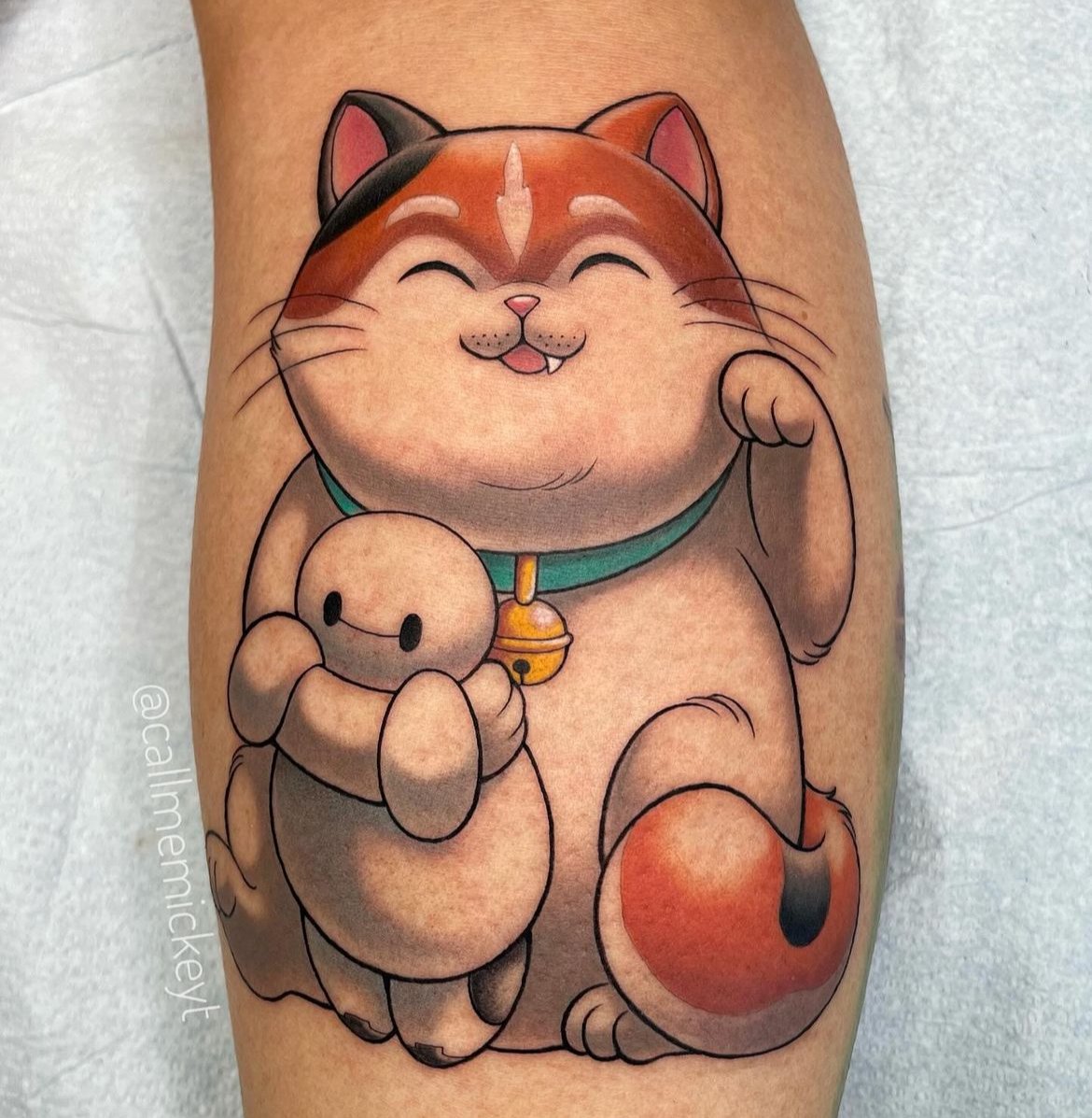 Baymax and mochi big hero 6 Disney tattoo