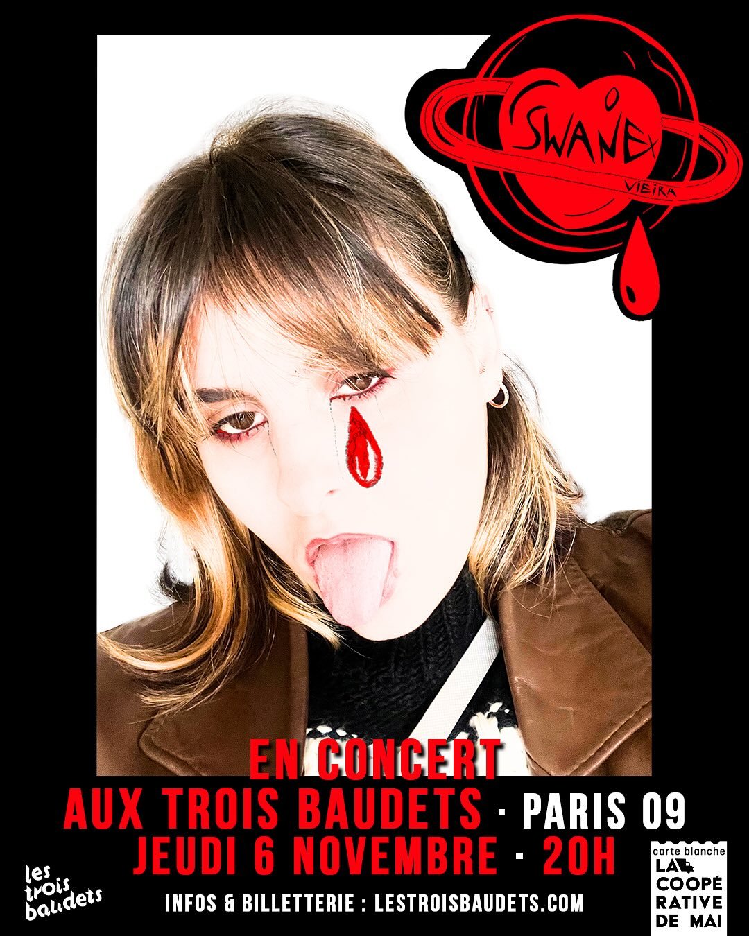 Rdv le 06.11 20h aux @lestroisbaudets peut &ecirc;tre y&rsquo;a des surprises et des trucs de sims on sait pas 👀

Lien en bio pour prendre ta place mv 🩸
Merci @clemorest pour le visu &hearts;️