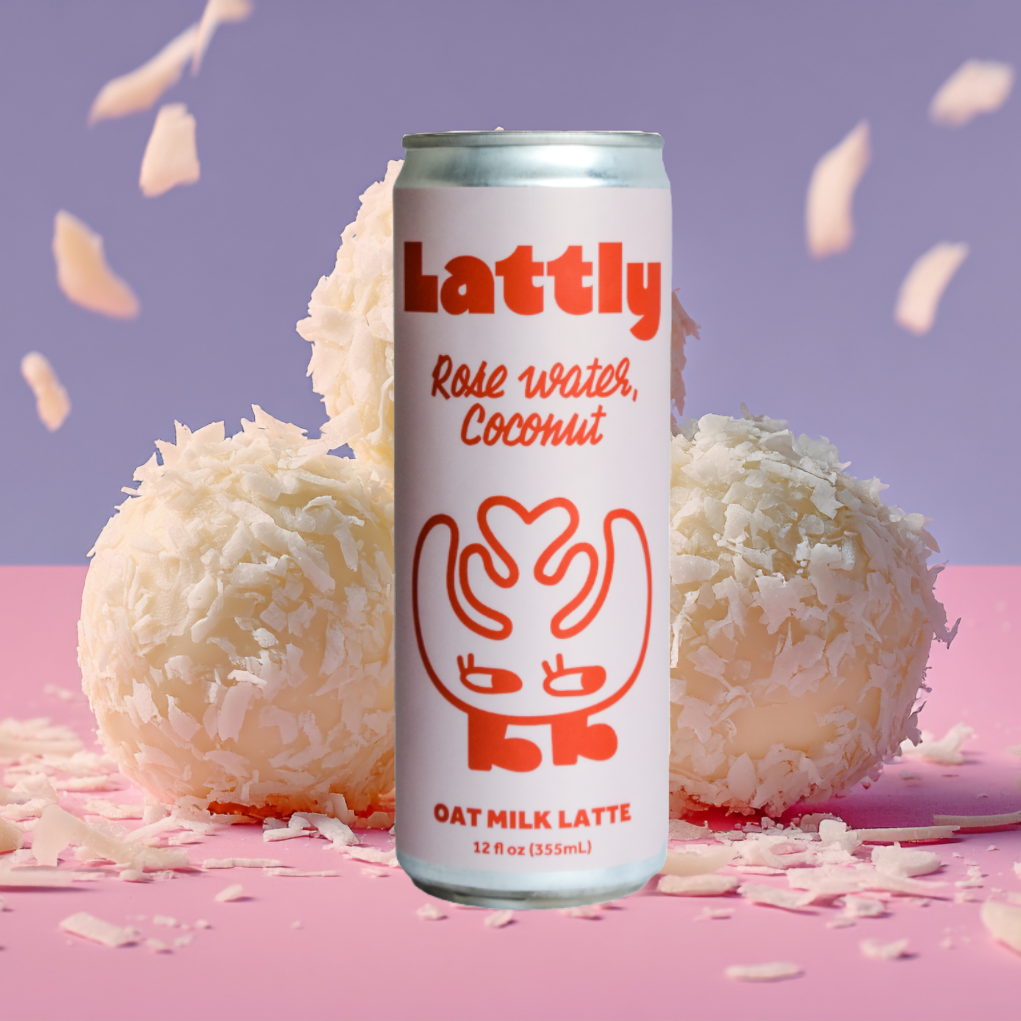 Rose Water Coconut Latte