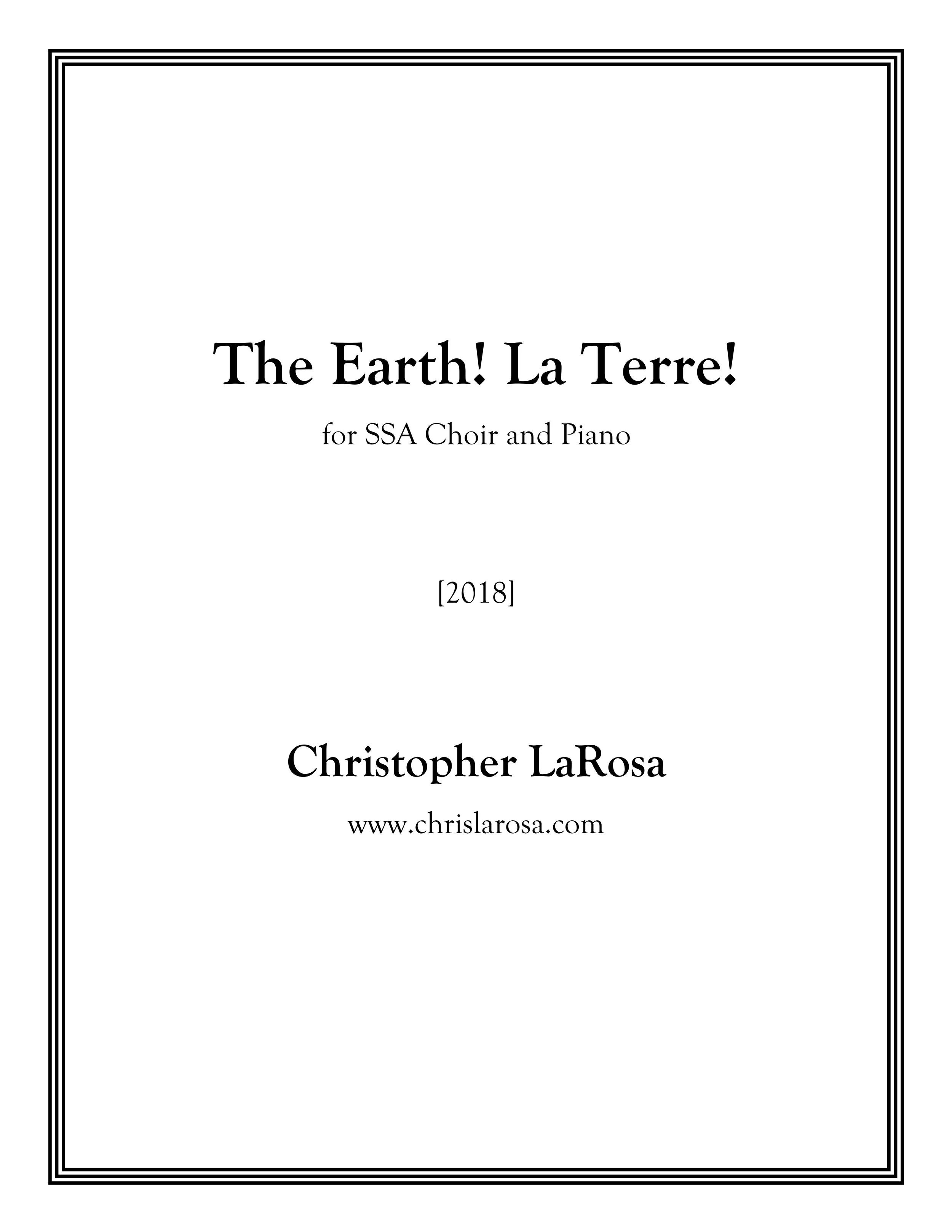 The Earth! La Terre!
