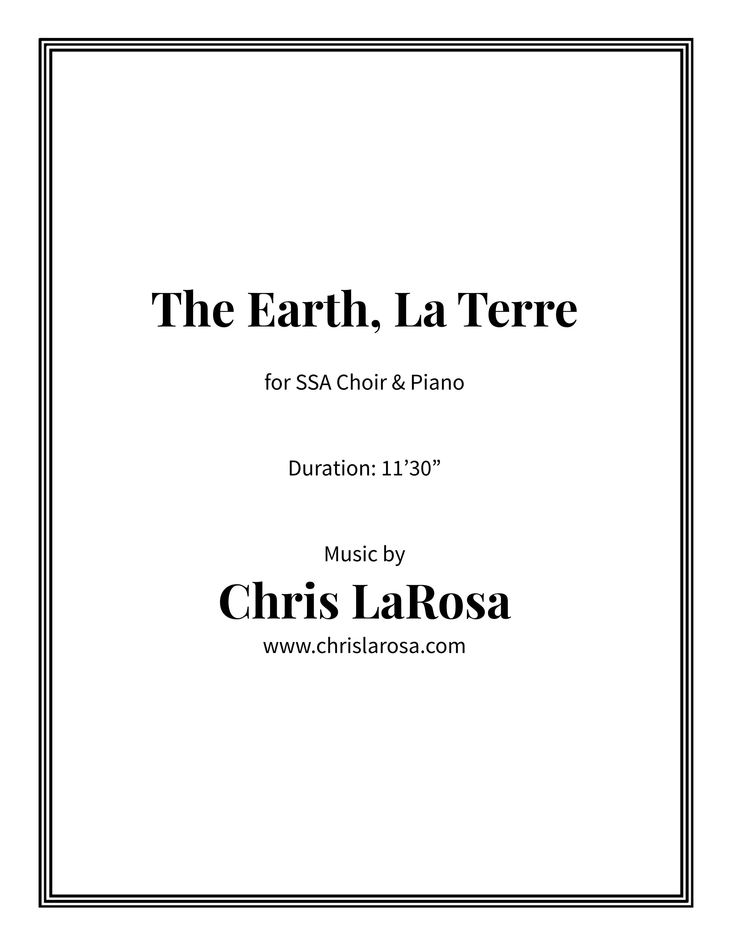 The Earth! La Terre!