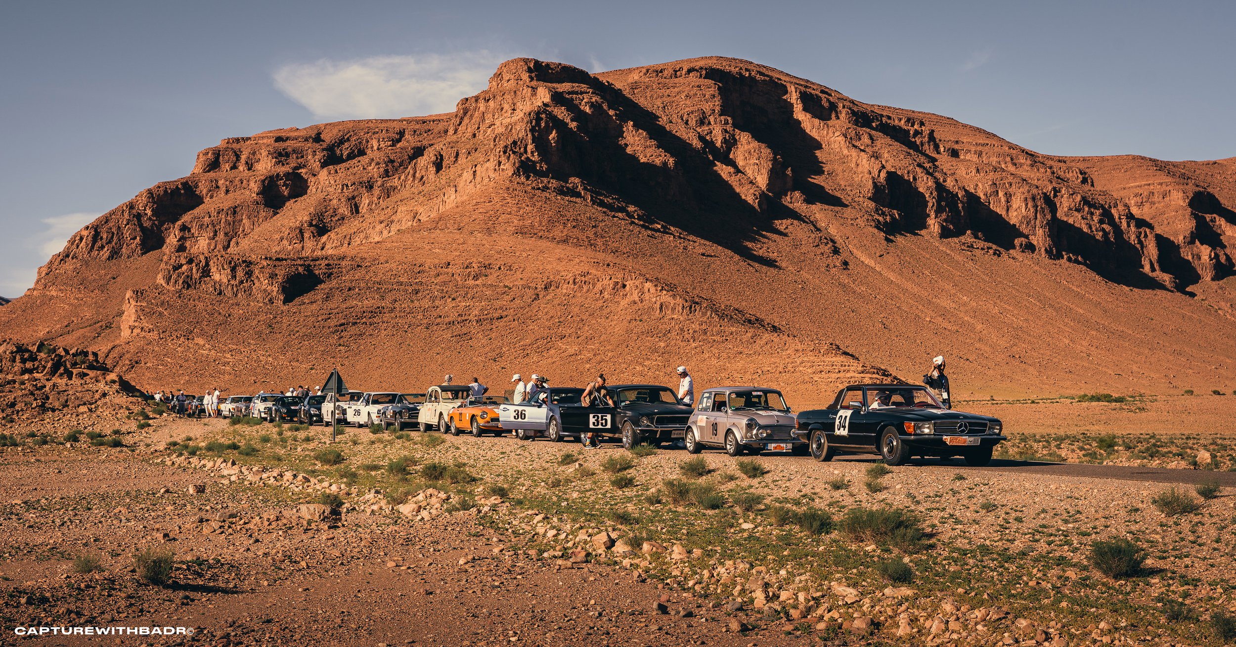 Rally photographer in Morocco