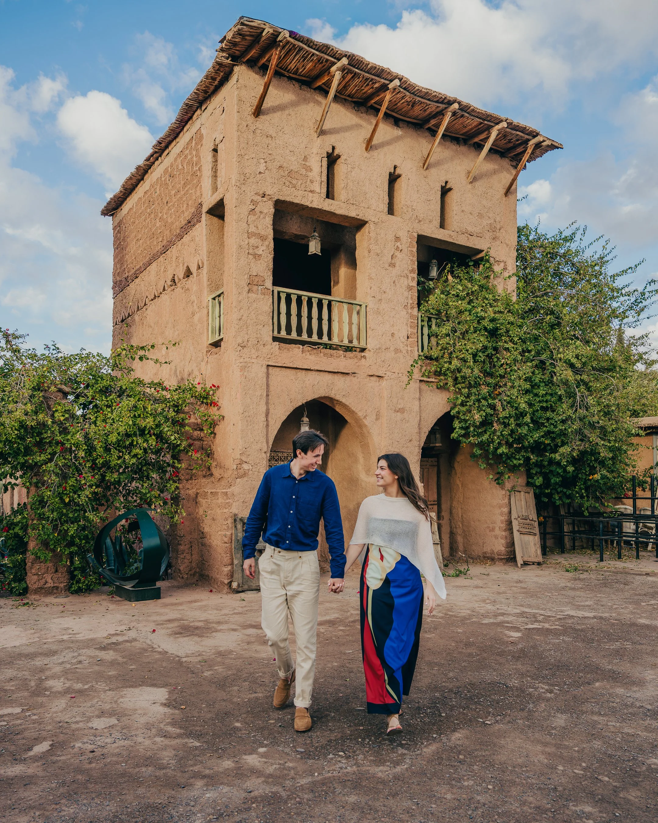 Capture your love story with a romantic couple or proposal photoshoot in Marrakech.