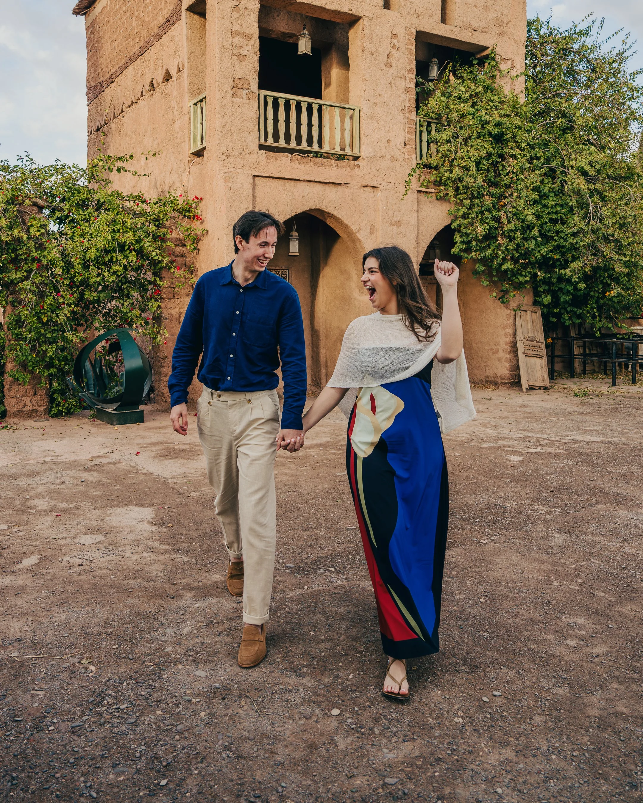 Capture your love story with a romantic couple or proposal photoshoot in Marrakech.