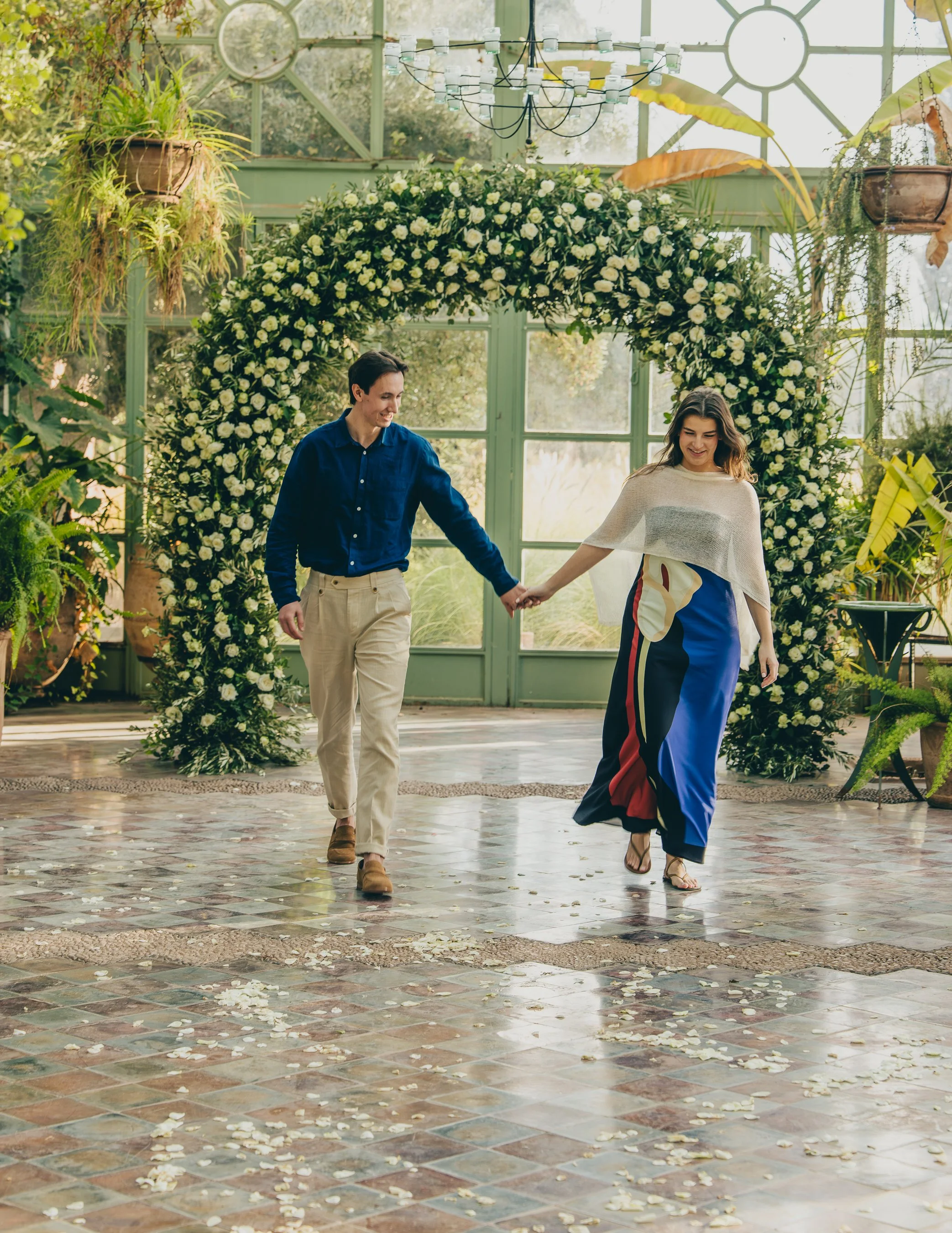 Capture your love story with a romantic couple or proposal photoshoot in Marrakech.