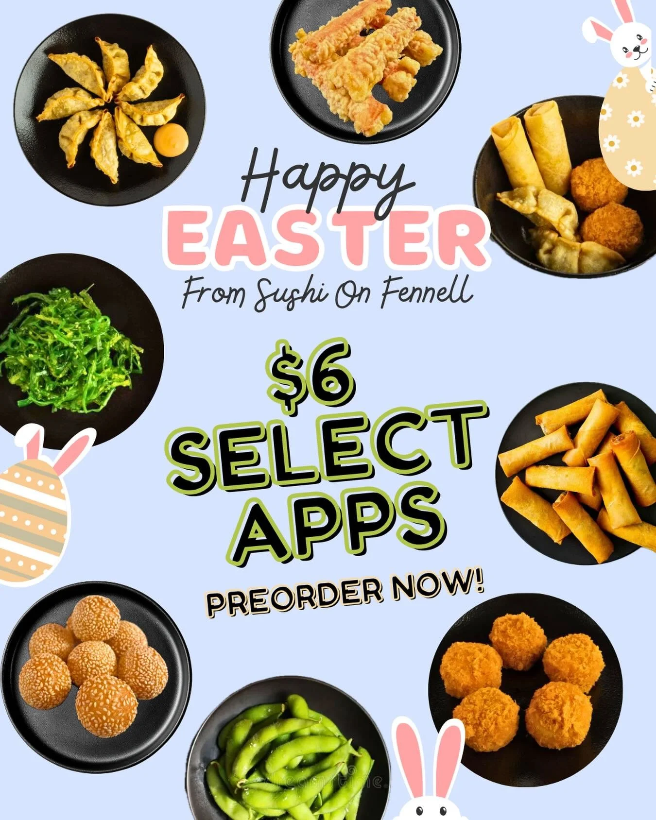 Available ALL April including Good Friday &amp; Easter! 

Valid at all locations on website orders. No minimum purchase. Cannot be combined with other promos. No promo code needed!