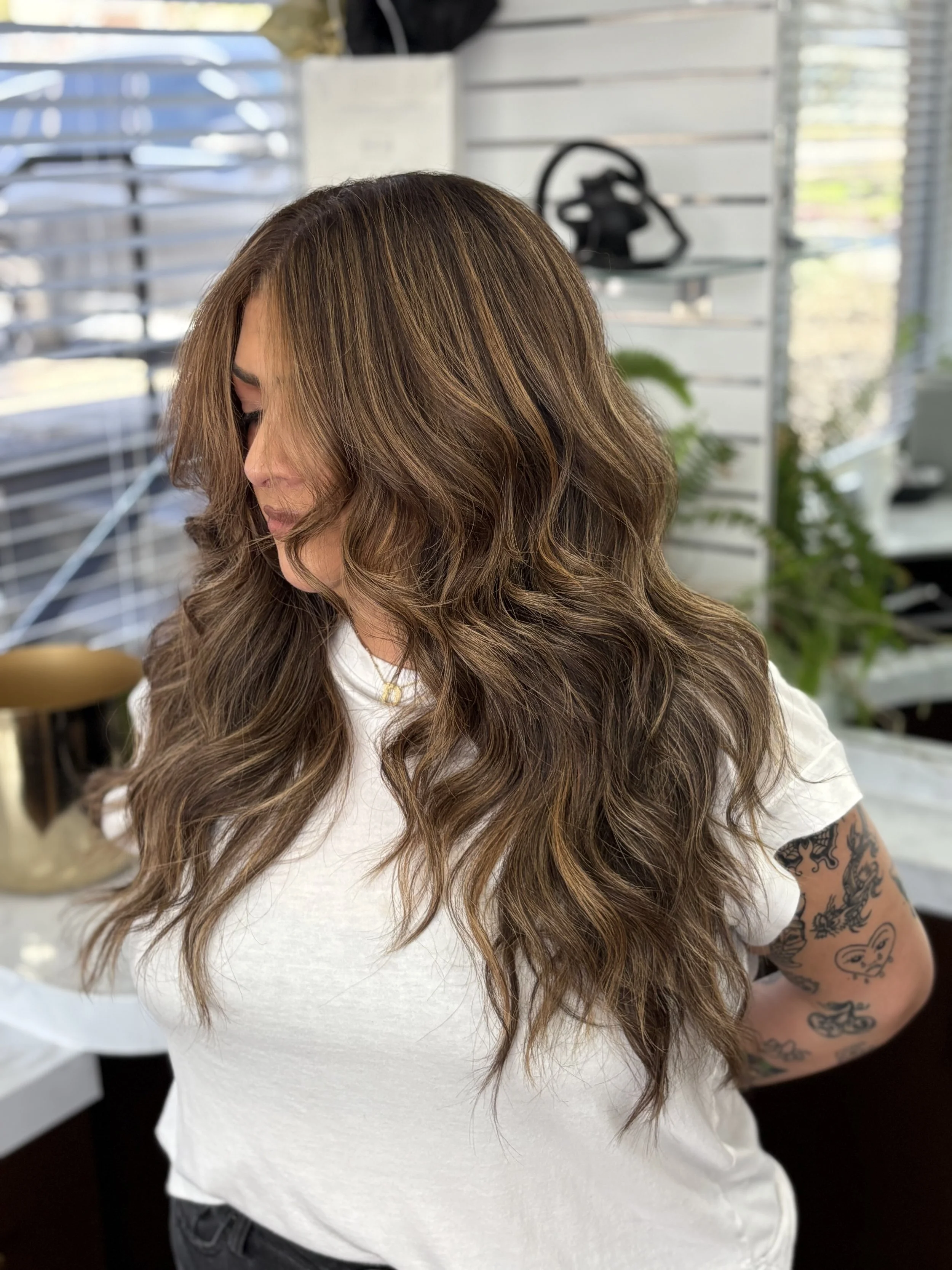 Expert in placement with balayage Jenna creates effortlessly bespoke looks 